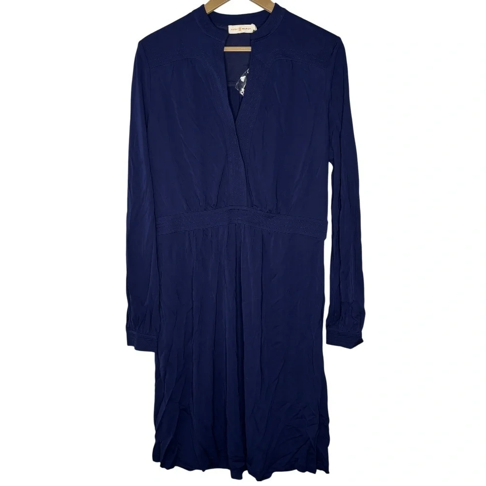 Tory Burch | Valentina Tunic Dress | Midnight Navy | Size L | NWT